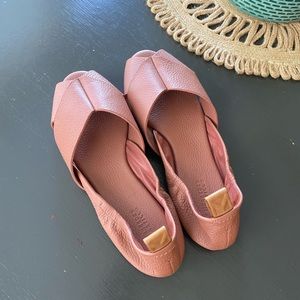 Pink Mercedes Castillo flats!